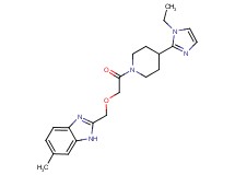 2-({2-[4-(1-ethyl-1H-imidazol-2-yl)piperidin-1-yl]-2-oxoethoxy}methyl)-6-methyl-1H-benzimidazole