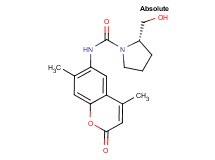 (2S)-N-(4,7-dimethyl-2-oxo-2H-chromen-6-yl)-2-(hydroxymethyl)pyrrolidine-1-carboxamide
