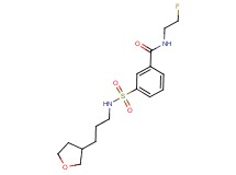 N-(2-fluoroethyl)-3-({[3-(tetrahydrofuran-3-yl)propyl]amino}sulfonyl)benzamide