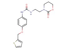 N-[2-(2-oxo-1,3-oxazinan-3-yl)ethyl]-N'-[4-(2-thienylmethoxy)phenyl]urea