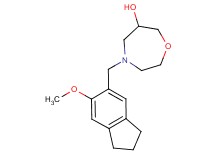 4-[(6-methoxy-2,3-dihydro-1H-inden-5-yl)methyl]-1,4-oxazepan-6-ol