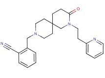 2-{[3-oxo-2-(2-pyridin-2-ylethyl)-2,9-diazaspiro[5.5]undec-9-yl]methyl}benzonitrile