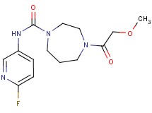 N-(6-fluoropyridin-3-yl)-4-(methoxyacetyl)-1,4-diazepane-1-carboxamide