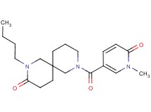 2-butyl-8-[(1-methyl-6-oxo-1,6-dihydro-3-pyridinyl)carbonyl]-2,8-diazaspiro[5.5]undecan-3-one
