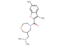 ({4-[(3,6-dimethyl-1-benzofuran-2-yl)carbonyl]-1,4-oxazepan-6-yl}methyl)dimethylamine