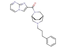 2-{[(1S*,5R*)-3-(3-phenylpropyl)-3,6-diazabicyclo[3.2.2]non-6-yl]carbonyl}imidazo[1,2-a]pyrimidine