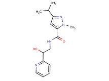 N-[2-hydroxy-2-(2-pyridinyl)ethyl]-3-isopropyl-1-methyl-1H-pyrazole-5-carboxamide