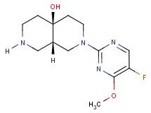 (4aS*,8aS*)-2-(5-fluoro-4-methoxy-2-pyrimidinyl)octahydro-2,7-naphthyridin-4a(2H)-ol