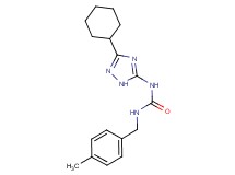 N-(3-cyclohexyl-1H-1,2,4-triazol-5-yl)-N'-(4-methylbenzyl)urea
