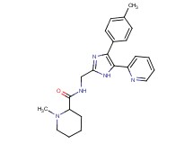 1-methyl-N-{[4-(4-methylphenyl)-5-pyridin-2-yl-1H-imidazol-2-yl]methyl}piperidine-2-carboxamide