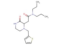 2-[3-oxo-1-(2-thienylmethyl)-2-piperazinyl]-N,N-dipropylacetamide