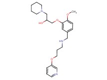 1-[2-methoxy-5-({[3-(3-pyridinyloxy)propyl]amino}methyl)phenoxy]-3-(1-piperidinyl)-2-propanol