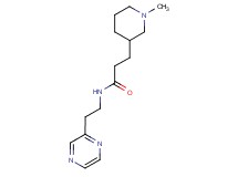 3-(1-methyl-3-piperidinyl)-N-[2-(2-pyrazinyl)ethyl]propanamide