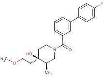 (3R*,4R*)-1-[(4'-fluorobiphenyl-3-yl)carbonyl]-4-(2-methoxyethyl)-3-methylpiperidin-4-ol