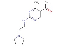 1-{4-methyl-2-[(2-pyrrolidin-1-ylethyl)amino]pyrimidin-5-yl}ethanone