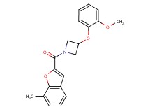 3-(2-methoxyphenoxy)-1-[(7-methyl-1-benzofuran-2-yl)carbonyl]azetidine