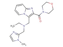 N-[(1-methyl-1H-imidazol-2-yl)methyl]-N-{[2-(morpholin-4-ylcarbonyl)imidazo[1,2-a]pyridin-3-yl]methyl}ethanamine