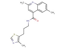 2,6-dimethyl-N-[3-(4-methyl-1,3-thiazol-5-yl)propyl]-4-quinolinecarboxamide