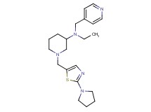 N-ethyl-N-(4-pyridinylmethyl)-1-{[2-(1-pyrrolidinyl)-1,3-thiazol-5-yl]methyl}-3-piperidinamine