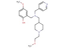4-methoxy-2-{[{[1-(2-methoxyethyl)-4-piperidinyl]methyl}(4-pyridinylmethyl)amino]methyl}phenol