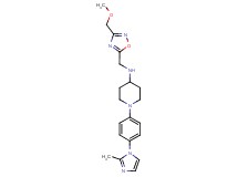 N-{[3-(methoxymethyl)-1,2,4-oxadiazol-5-yl]methyl}-1-[4-(2-methyl-1H-imidazol-1-yl)phenyl]-4-piperidinamine