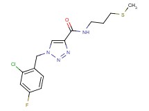1-(2-chloro-4-fluorobenzyl)-N-[3-(methylthio)propyl]-1H-1,2,3-triazole-4-carboxamide