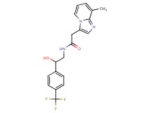 N-{2-hydroxy-2-[4-(trifluoromethyl)phenyl]ethyl}-2-(8-methylimidazo[1,2-a]pyridin-3-yl)acetamide