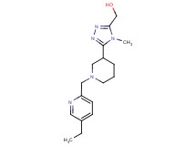 (5-{1-[(5-ethylpyridin-2-yl)methyl]piperidin-3-yl}-4-methyl-4H-1,2,4-triazol-3-yl)methanol