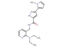 N-{[2-(diethylamino)pyridin-3-yl]methyl}-3-(1-methyl-1H-pyrrol-2-yl)-1H-pyrazole-5-carboxamide