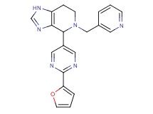 4-[2-(2-furyl)pyrimidin-5-yl]-5-(pyridin-3-ylmethyl)-4,5,6,7-tetrahydro-1H-imidazo[4,5-c]pyridine