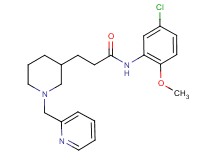 N-(5-chloro-2-methoxyphenyl)-3-[1-(2-pyridinylmethyl)-3-piperidinyl]propanamide