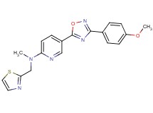 5-[3-(4-methoxyphenyl)-1,2,4-oxadiazol-5-yl]-N-methyl-N-(1,3-thiazol-2-ylmethyl)-2-pyridinamine