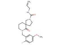 N-allyl-7-(2-fluoro-5-methoxybenzyl)-6-oxo-2,7-diazaspiro[4.5]decane-2-carboxamide