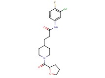 N-(3-chloro-4-fluorophenyl)-3-[1-(tetrahydro-2-furanylcarbonyl)-4-piperidinyl]propanamide