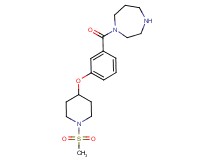 1-(3-{[1-(methylsulfonyl)-4-piperidinyl]oxy}benzoyl)-1,4-diazepane hydrochloride