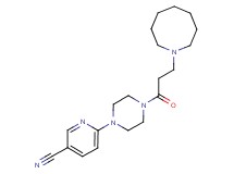 6-[4-(3-azocan-1-ylpropanoyl)piperazin-1-yl]nicotinonitrile