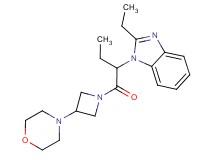 2-ethyl-1-(1-{[3-(4-morpholinyl)-1-azetidinyl]carbonyl}propyl)-1H-benzimidazole