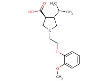 (3S*,4S*)-4-isopropyl-1-[2-(2-methoxyphenoxy)ethyl]-3-pyrrolidinecarboxylic acid