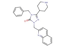 4-benzyl-5-(4-piperidinyl)-2-(2-quinolinylmethyl)-2,4-dihydro-3H-1,2,4-triazol-3-one dihydrochloride