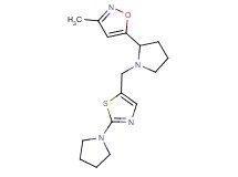 3-methyl-5-{1-[(2-pyrrolidin-1-yl-1,3-thiazol-5-yl)methyl]pyrrolidin-2-yl}isoxazole
