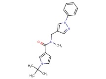 1-tert-butyl-N-methyl-N-[(1-phenyl-1H-pyrazol-4-yl)methyl]-1H-pyrrole-3-carboxamide