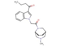 1-(1-{2-[(1S*,5R*)-3-methyl-3,6-diazabicyclo[3.2.2]non-6-yl]-2-oxoethyl}-1H-indol-3-yl)-1-butanone