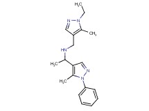 N-[(1-ethyl-5-methyl-1H-pyrazol-4-yl)methyl]-1-(5-methyl-1-phenyl-1H-pyrazol-4-yl)ethanamine