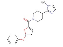 4-(1-methyl-1H-imidazol-2-yl)-1-(5-phenoxy-2-furoyl)piperidine