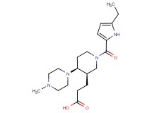 3-[(3R*,4S*)-1-[(5-ethyl-1H-pyrrol-2-yl)carbonyl]-4-(4-methylpiperazin-1-yl)piperidin-3-yl]propanoic acid