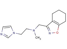 [2-(1H-imidazol-1-yl)ethyl]methyl(4,5,6,7-tetrahydro-1,2-benzisoxazol-3-ylmethyl)amine bis(trifluoroacetate)