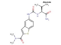 5-[({[(1S)-1-(aminocarbonyl)-2-methylpropyl]amino}carbonyl)amino]-N,N-dimethyl-1-benzothiophene-2-carboxamide
