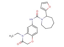 N-(4-ethyl-3-oxo-3,4-dihydro-2H-1,4-benzoxazin-6-yl)-2-(2-furyl)azepane-1-carboxamide