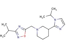 3-(1-isopropyl-1H-imidazol-2-yl)-1-[(3-isopropyl-1,2,4-oxadiazol-5-yl)methyl]piperidine