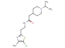 N-[2-(5-chloro-4-methyl-1,3-thiazol-2-yl)ethyl]-2-(1-isopropyl-4-piperidinyl)acetamide